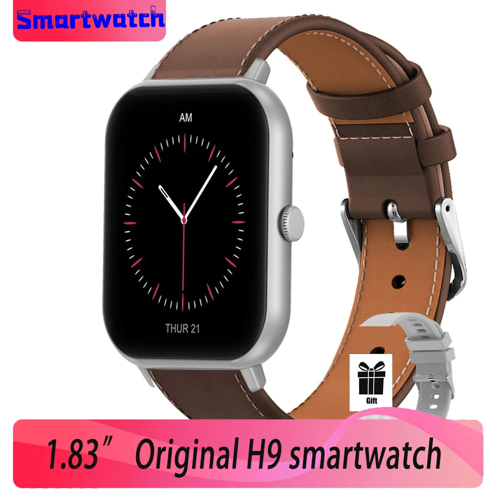 2024 New H9 Plus For Xiaomi Bluetooth Call Sport Watches Heart Rate Smart Watch Samrtwatch Women Watch Man Watch Jam Smart Watch