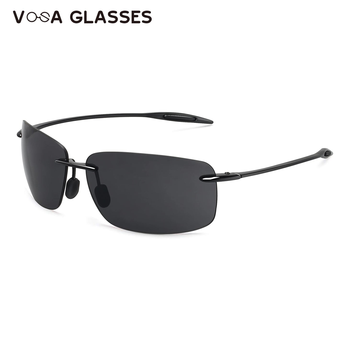 New Fashion UV400 Classic Sports Rimless Sunglasses Men Women Male Driving Golf Rectangle Ultralight Frame Sun Glasses Vintage