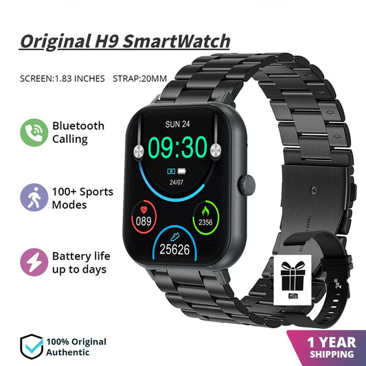 2024 New H9 Plus For Xiaomi Bluetooth Call Sport Watches Heart Rate Smart Watch Samrtwatch Women Watch Man Watch Jam Smart Watch