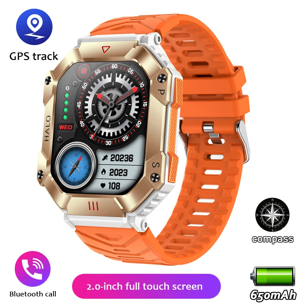 New Smartwatch 2.0 Inch Screen Health Monitoring Watches IP68 Waterproof Sport Fitness Smart Watch For Men Women Reloj Hombre