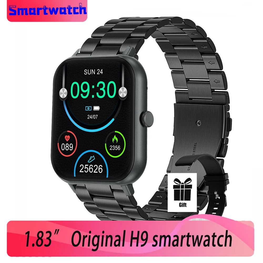 2024 New H9 Plus For Xiaomi Bluetooth Call Sport Watches Heart Rate Smart Watch Samrtwatch Women Watch Man Watch Jam Smart Watch