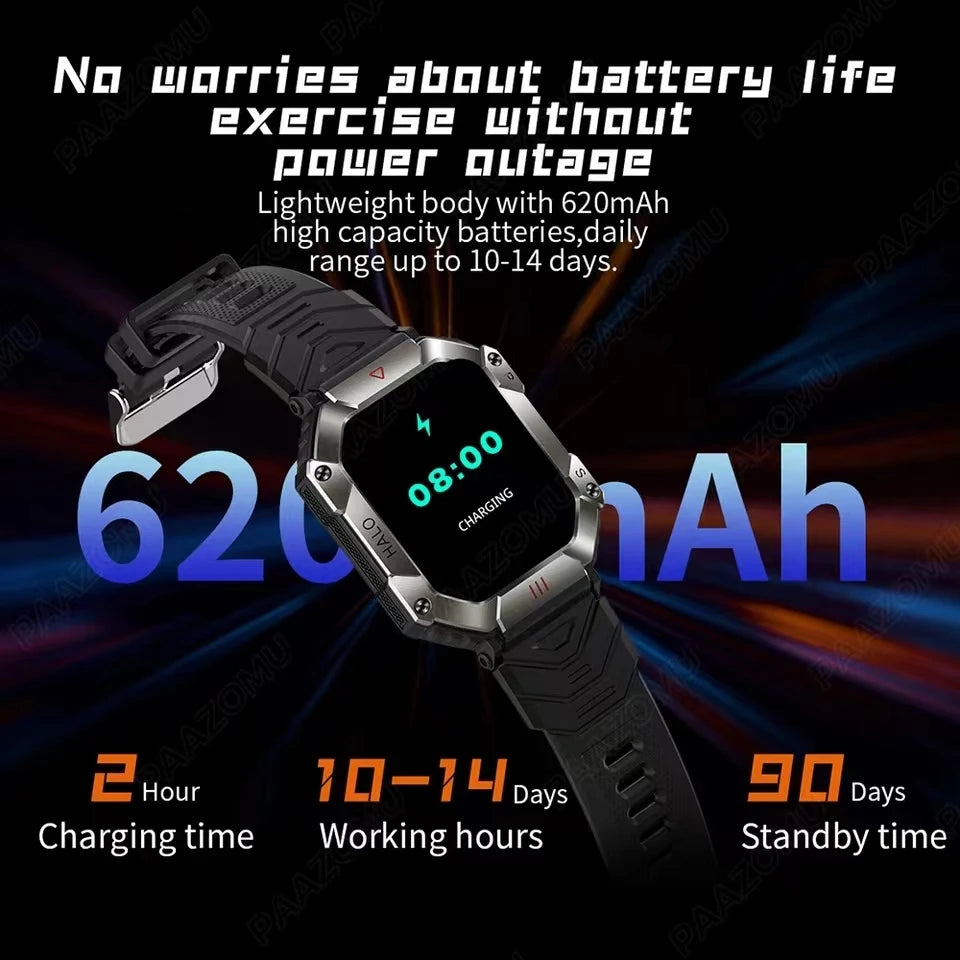 New Smartwatch 2.0 Inch Screen Health Monitoring Watches IP68 Waterproof Sport Fitness Smart Watch For Men Women Reloj Hombre