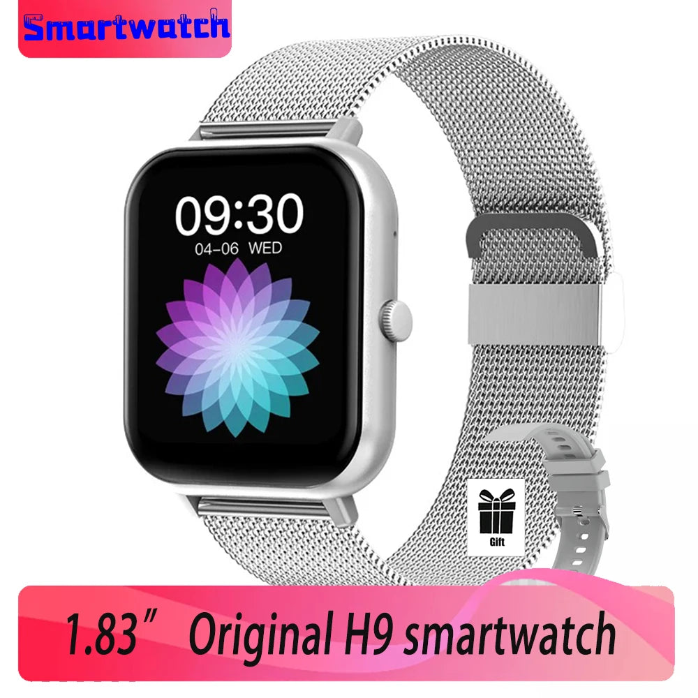 2024 New H9 Plus For Xiaomi Bluetooth Call Sport Watches Heart Rate Smart Watch Samrtwatch Women Watch Man Watch Jam Smart Watch