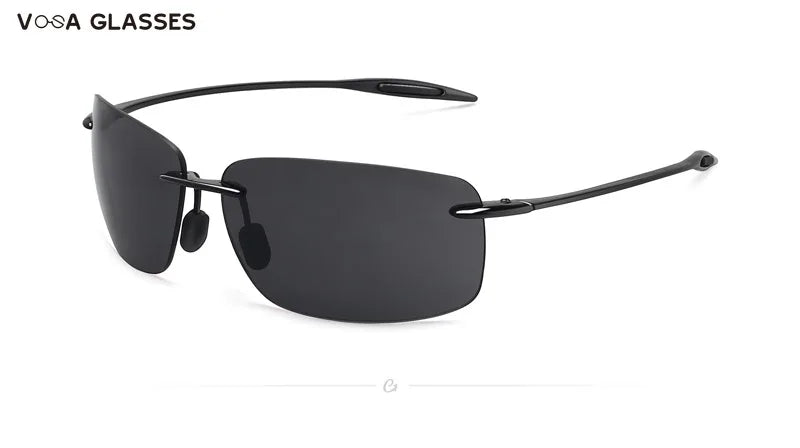 New Fashion UV400 Classic Sports Rimless Sunglasses Men Women Male Driving Golf Rectangle Ultralight Frame Sun Glasses Vintage