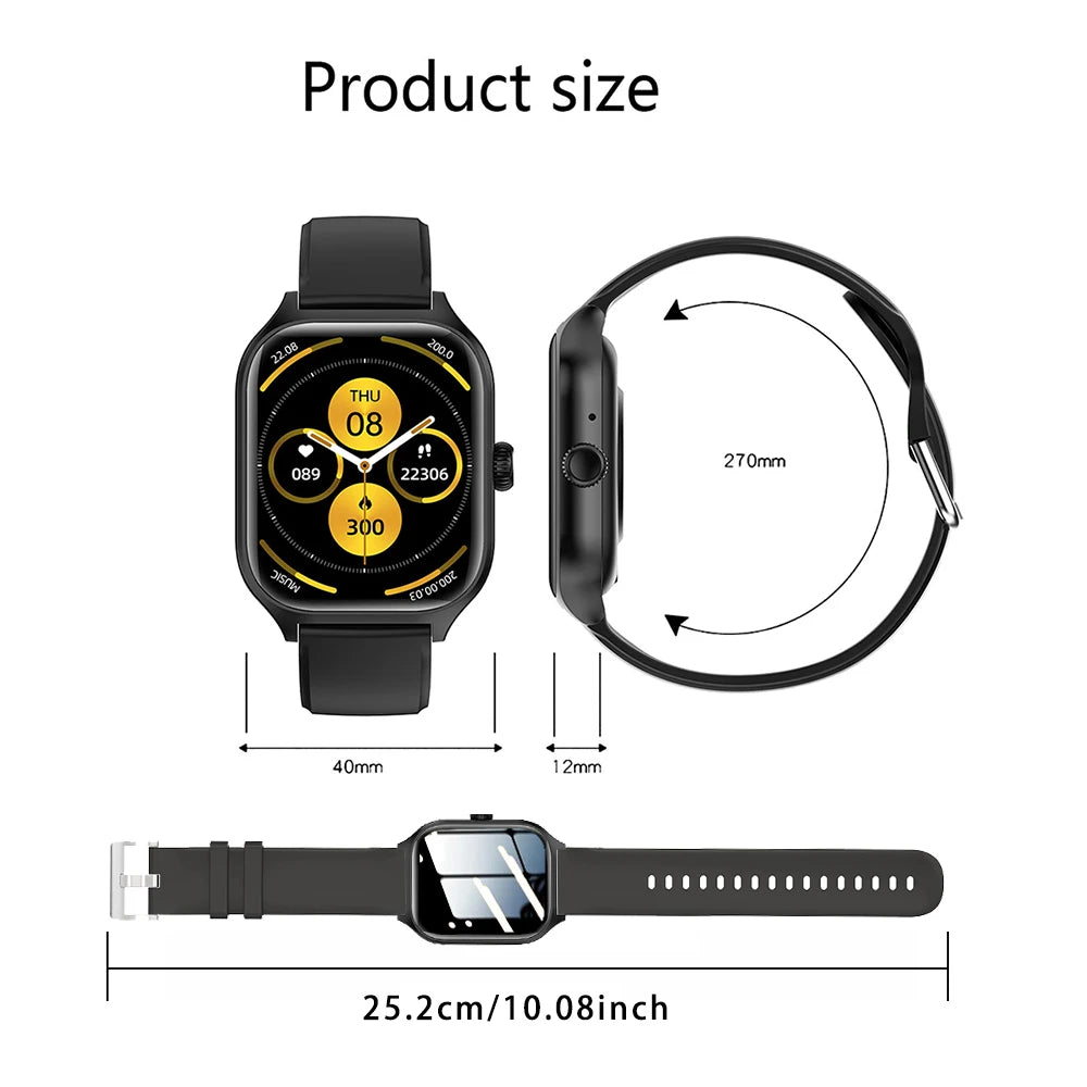 2024 New H9 Plus For Xiaomi Bluetooth Call Sport Watches Heart Rate Smart Watch Samrtwatch Women Watch Man Watch Jam Smart Watch