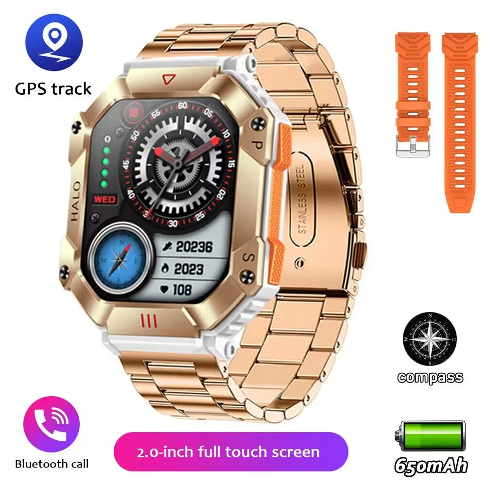 New Smartwatch 2.0 Inch Screen Health Monitoring Watches IP68 Waterproof Sport Fitness Smart Watch For Men Women Reloj Hombre