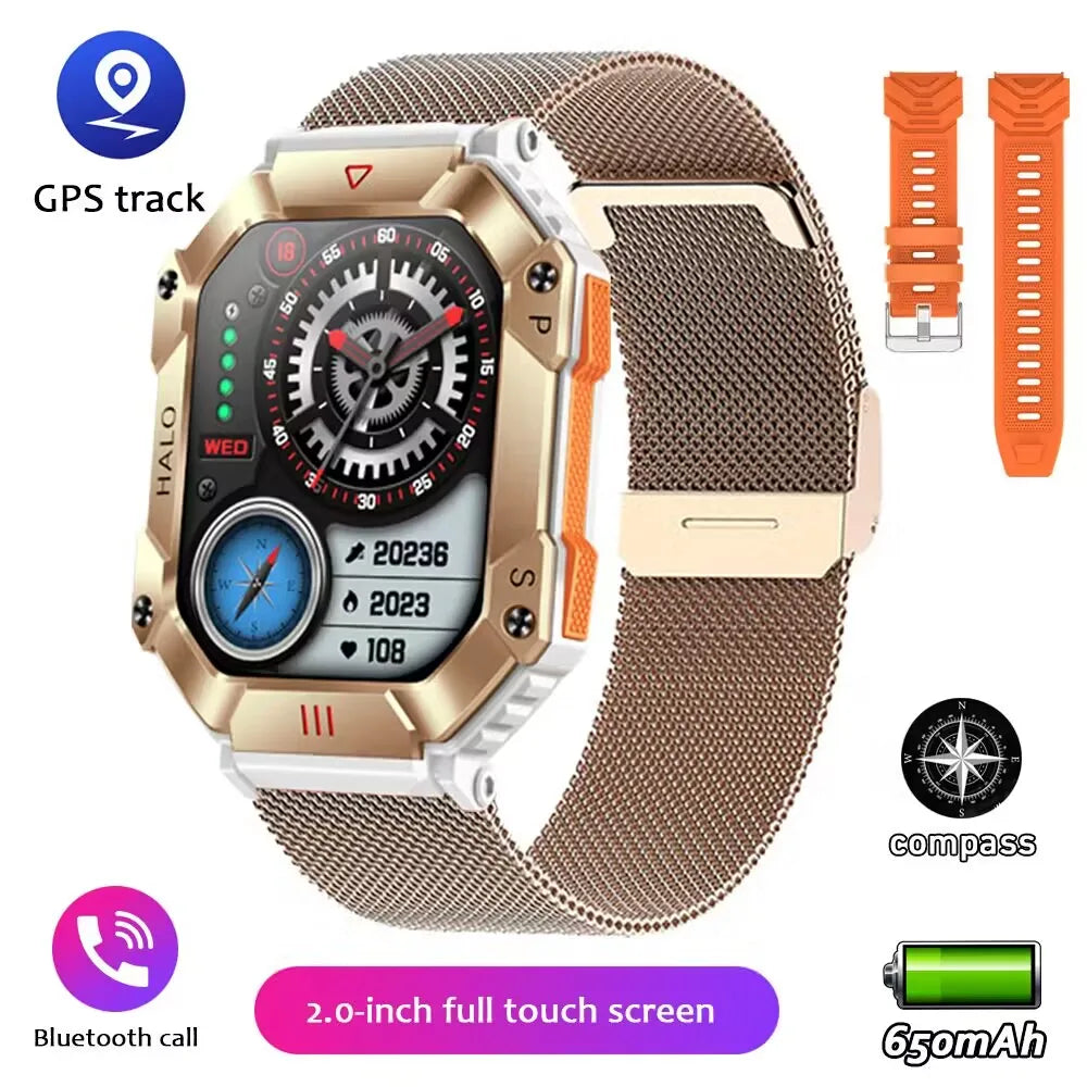 New Smartwatch 2.0 Inch Screen Health Monitoring Watches IP68 Waterproof Sport Fitness Smart Watch For Men Women Reloj Hombre