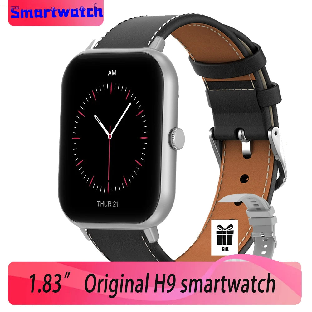 2024 New H9 Plus For Xiaomi Bluetooth Call Sport Watches Heart Rate Smart Watch Samrtwatch Women Watch Man Watch Jam Smart Watch