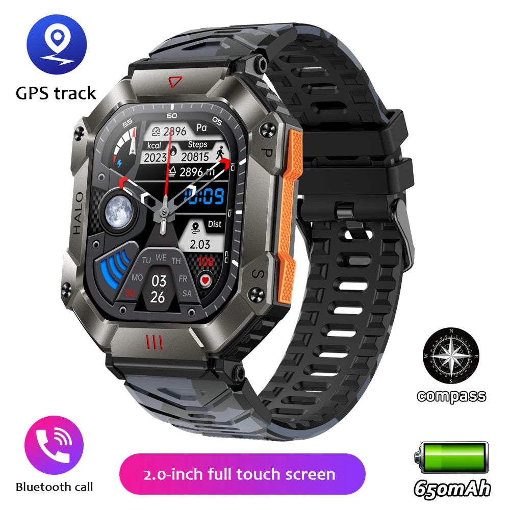 New Smartwatch 2.0 Inch Screen Health Monitoring Watches IP68 Waterproof Sport Fitness Smart Watch For Men Women Reloj Hombre