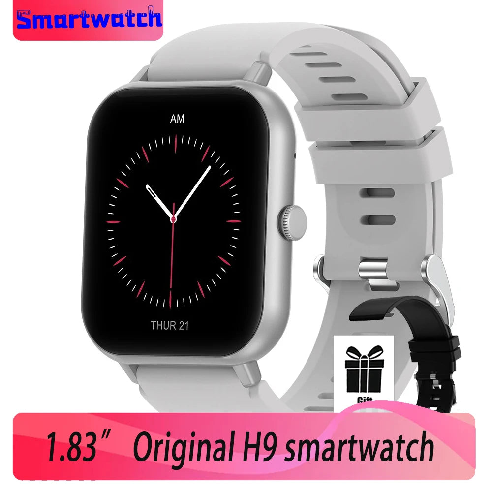 2024 New H9 Plus For Xiaomi Bluetooth Call Sport Watches Heart Rate Smart Watch Samrtwatch Women Watch Man Watch Jam Smart Watch