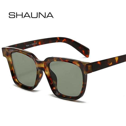 SHAUNA Retro Square Sunglasses Women Shades UV400 Fashion Men Trending Sun Glasses